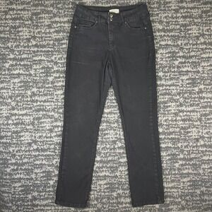 University Club Boot Cut Jeans Womens 32 Black Faded Stretch Denim HVJDU281